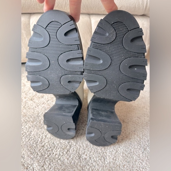 Sorel Women's Brex‎ Heeled Chelsea Boot Size 10 Black Cream Lime Green - Picture 2 of 8